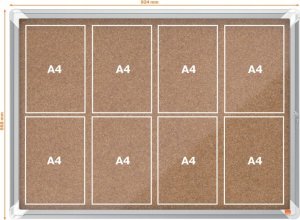 Nobo Gablota korkowa Premium Plus 8xA4 6