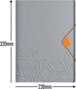 Leitz TECZKA Z ZAK� URBAN CHIC A4 PP C.SZARA 3