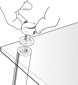 Nobo Ukos akryl tab na biur Nobo Home A4 3