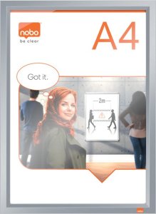 Nobo Rama zatrzaskowa Impression Pro A4 srebr 2
