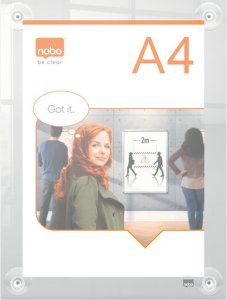 Nobo Rama akrylowa z przyssawkami Premium A4 4