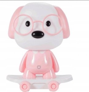 Cogio Kids Italy LAMPKA RÓŻOWY PIESEK NA DESKOROLCE LED 2