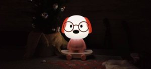 Cogio Kids Italy LAMPKA RÓŻOWY PIESEK NA DESKOROLCE LED 3