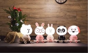 Cogio Kids Italy LAMPKA RÓŻOWY PIESEK NA DESKOROLCE LED 5