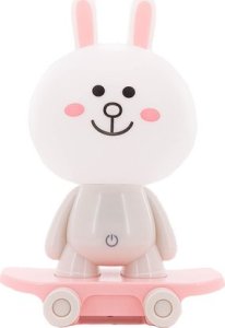Cogio Kids Italy LAMPKA BIAŁY KRÓLICZEK NA DESKOROLCE LED 2