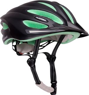 Hudora Bicycle Helmet Basalt Size 49-52 bk/gn kolor czarno-zielony, roz. 49-52 (84154) 1