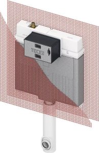 Tece TECEbox - Spłuczka podtynkowa Octa II, 8 cm do montażu ceramiki stojącej 1