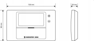 Euroster Regulator temperatury ogrzewania podłogowego biały E2006 3