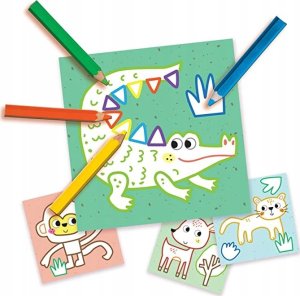 SES SES My first 3 in 1 fingerpainting set with colouring and sticking shapes 5