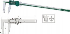 Insize SUWMIARKA 1000 CYFR.   40 3V/ABS/DATA SZCZEKI 150 1-STR. 1