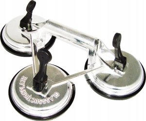 Sourcing Aluminum glass holder, triple 6