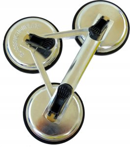 Sourcing Aluminum glass holder, triple 8