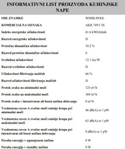 Okap Whirlpool AKR 749/1 IX 7