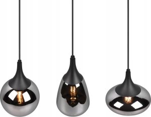 Lampa wisząca DELIGHT Trio Lumina 317000332 lampa wisząca zwis 3x40W E14 czarna 3