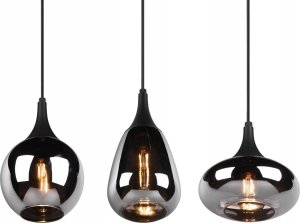 Lampa wisząca DELIGHT Trio Lumina 317000332 lampa wisząca zwis 3x40W E14 czarna 4