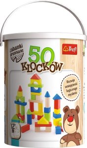 Trefl TREFL Zabawka drewn.50Blocks MULTI FSC 61687 1