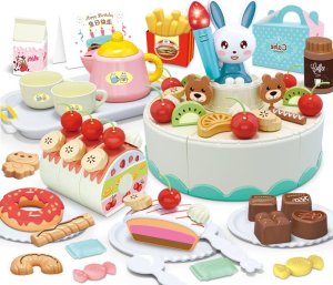 Woopie Cukiernia Tort Urodzinowy Do Krojenia + Zestaw Do Herbaty 85 El. 1