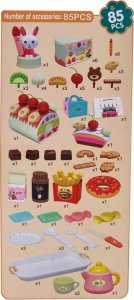 Woopie Cukiernia Tort Urodzinowy Do Krojenia + Zestaw Do Herbaty 85 El. 4