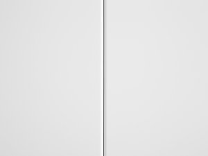 Beliani Szafka trzydrzwiowa metalowa ze szklaną gablotą biała NEWPORT 8