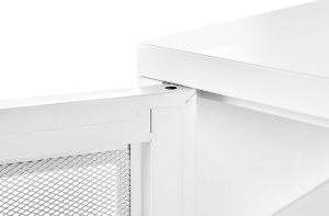 Beliani Szafka dwudrzwiowa metalowa biała MORLEY 5