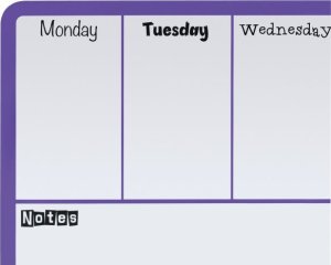 Nobo Tygodniowy planer Nobo 140x360 fiolet 2