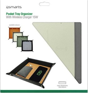 Ładowarka 4smarts 4smarts Organizer z ładowarką indukcyjną 15W szaro kremowy/grey creme 462336 10