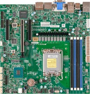 Płyta główna SuperMicro Supermicro Mainboard X13SAZ-F-B micro-ATX Single Sockel 1700 DDR5-only Bulk 1