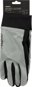SKO Sports gloves with touchscreen tip AVENTO 44AC reflective M/L silver/black 2