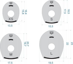 Arena Wiosełka ELITE HAND PADDLE 2 16