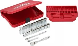 Milwaukee Set of heads with ratchet 3/8 32 pcs. Milwaukee 1