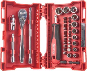 Milwaukee MILWAUKEE 1/4" SOCKET SET WITH RATCHET 1