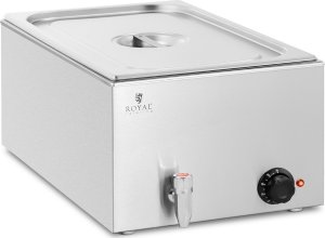 Royal Catering Bemar podgrzewacz elektryczny z kranem GN 1/1 600 W Bemar podgrzewacz elektryczny z kranem GN 1/1 600 W 2