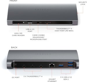 Stacja/replikator Satechi Thunderbolt 4 Dock (ST-UCT4DM) 3
