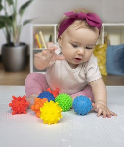 Tullo Piłeczki sensoryczne 8szt Bez dziurki 419 74194 3