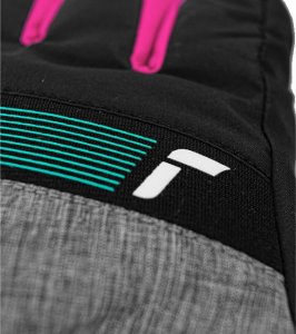 Reusch Rękawice Reusch Flash GTX Junior Black Black Melange Pink Glo 2023 4