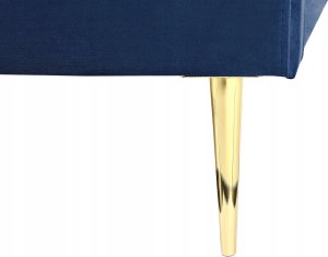 Beliani Łóżko welurowe 160 x 200 cm niebieskie FLAYAT 8