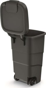 Kosz na śmieci Prosperplast Kosz ogrodowy WHEELER 110 L  Czarny recykling 3