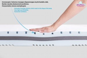 BabyMatex Materac 140 x 70 x 10 Ortopedyczny Fresh 3