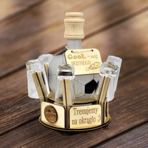 Anapol Karafka do wódki Piłka dla Kibica + 6 kieliszków 4