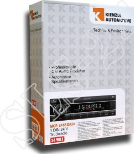 Radio samochodowe Axion Kienzle MCR 2420 DAB+ USB/AUX/BT 24V krótkie gniazdo 2