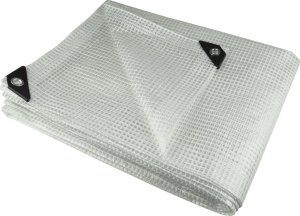 Dedra Plandeka 3x5m, 100g/m2 przeźroczysta, zbrojona 1
