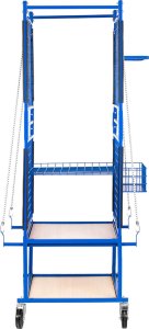 MSW Wózek stojak kosz blacharski lakierniczy do elementów karoserii 60 x 90 x 202 cm Wózek stojak kosz blacharski lakierniczy do elementów karoserii 60 x 90 x 202 cm 6