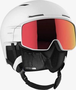 Salomon Kask z przyłbicą szybą Salomon Driver Prime Sigma Photo Mips White 2023 3