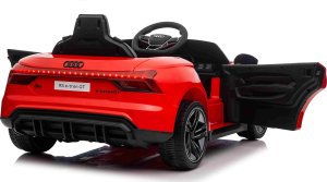 Triton Audi RS E-Tron GT na akumulator Czerwony + Pilot + Napęd 4x4 + Radio MP3 + LED + EVA 7