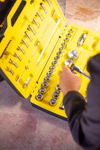 Zestaw narzędzi Stanley STANLEY ZESTAW KLUCZY  49el.  3/8" 2