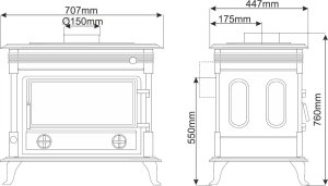 Sourcing CAST IRON STOVE ASTI EKO 10 KW 3