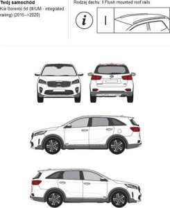 Cruz Bagażnik dachowy CRUZ S-FIX Kia Sorento III 15-20 4