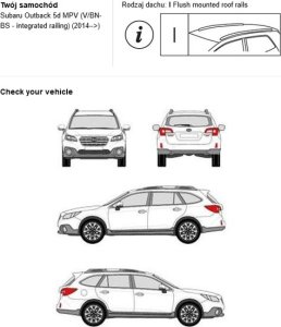 Cruz Bagażnik dachowy CRUZ AIRO FUSE Subaru Outback 2014 7