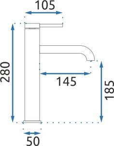 Rea Bateria Umywalkowa REA SPOT Złota Gold Wysoka 5