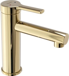 Bateria umywalkowa Rea Bateria Umywalkowa REA PIXEL Złota Gold Niska 4